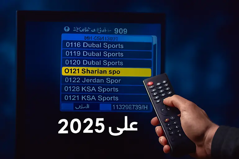 خطوات تنزيل تردد قناة الشارقة الرياضية HD نايل سات على الرسيفر